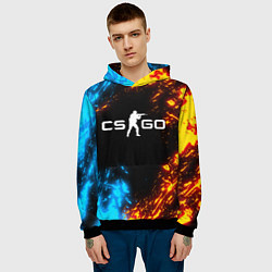 Толстовка-худи мужская CS GO, цвет: 3D-черный — фото 2