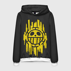 Толстовка-худи мужская Skull One Piece, цвет: 3D-белый