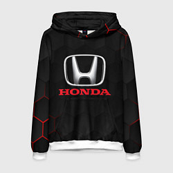 Толстовка-худи мужская HONDA, цвет: 3D-белый