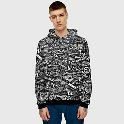 Толстовка-худи мужская Top Hip Hop, цвет: 3D-черный — фото 2
