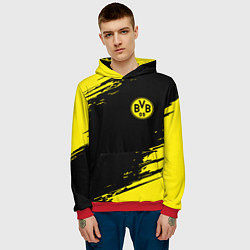 Толстовка-худи мужская BORUSSIA, цвет: 3D-красный — фото 2