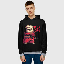 Толстовка-худи мужская Bella Ciao, цвет: 3D-меланж — фото 2
