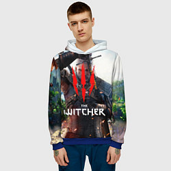 Толстовка-худи мужская The Witcher, цвет: 3D-синий — фото 2