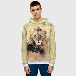 Толстовка-худи мужская Lion King, цвет: 3D-белый — фото 2