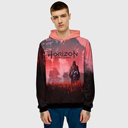Толстовка-худи мужская HORIZON ZERO DAWN, цвет: 3D-черный — фото 2