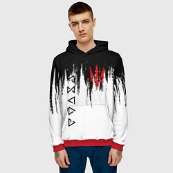 Толстовка-худи мужская The Witcher, цвет: 3D-красный — фото 2