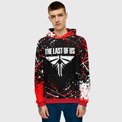 Толстовка-худи мужская The last of us part 2 tlou2, цвет: 3D-красный — фото 2