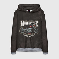 Толстовка-худи мужская American Motorcycle Z, цвет: 3D-меланж