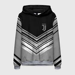 Толстовка-худи мужская JUVENTUS, цвет: 3D-меланж