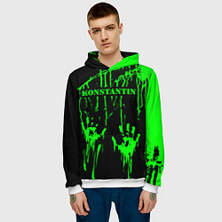 Толстовка-худи мужская Константин, цвет: 3D-белый — фото 2