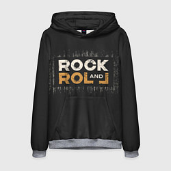 Толстовка-худи мужская Rock and Roll Z, цвет: 3D-меланж