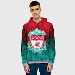 Толстовка-худи мужская LIVERPOOL, цвет: 3D-меланж — фото 2