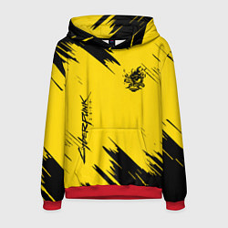 Толстовка-худи мужская CYBERPUNK 2077, цвет: 3D-красный