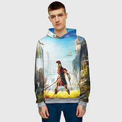 Толстовка-худи мужская AssassinS Creed Origins odyssey, цвет: 3D-меланж — фото 2