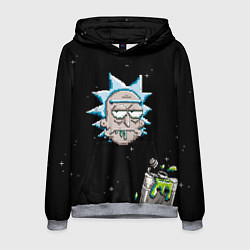 Толстовка-худи мужская Drunk Rick, цвет: 3D-меланж