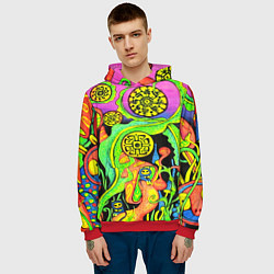 Толстовка-худи мужская КИСЛОТА КИСЛОТНЫЙ, цвет: 3D-красный — фото 2