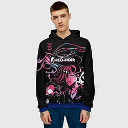 Толстовка-худи мужская Cs:go Neo-Noir cuberpunk Style киберпанк, цвет: 3D-синий — фото 2