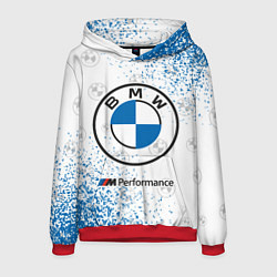 Толстовка-худи мужская BMW БМВ, цвет: 3D-красный