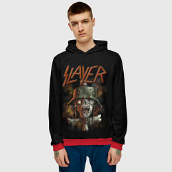 Толстовка-худи мужская Slayer, цвет: 3D-красный — фото 2