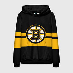 Толстовка-худи мужская BOSTON BRUINS NHL, цвет: 3D-черный