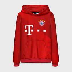 Толстовка-худи мужская FC Bayern Munchen, цвет: 3D-красный