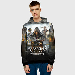 Толстовка-худи мужская Assassin’s Creed, цвет: 3D-черный — фото 2