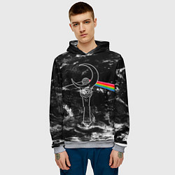 Толстовка-худи мужская Dark Side of the Moon Stick, цвет: 3D-меланж — фото 2