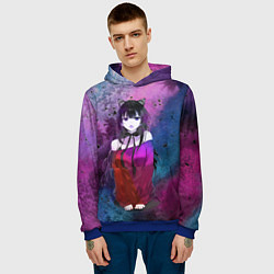 Толстовка-худи мужская Anime, цвет: 3D-синий — фото 2