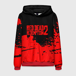 Толстовка-худи мужская RED DEAD REDEMPTION 2, цвет: 3D-красный