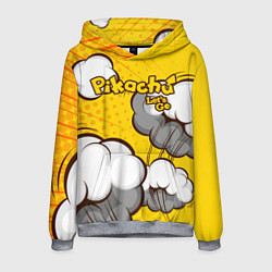 Толстовка-худи мужская Pikachu, цвет: 3D-меланж