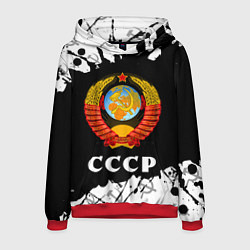 Толстовка-худи мужская СССР USSR, цвет: 3D-красный