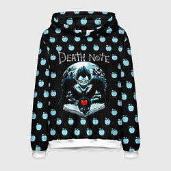 Толстовка-худи мужская Death Note, цвет: 3D-белый