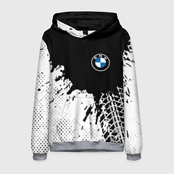 Толстовка-худи мужская BMW БМВ, цвет: 3D-меланж