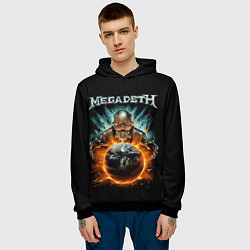 Толстовка-худи мужская Megadeth, цвет: 3D-черный — фото 2