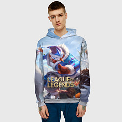 Толстовка-худи мужская League of Legends МАСТЕР ЙИ, цвет: 3D-меланж — фото 2