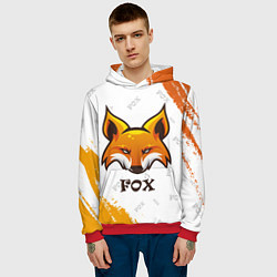 Толстовка-худи мужская FOX, цвет: 3D-красный — фото 2