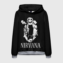 Толстовка-худи мужская NIRVANA, цвет: 3D-меланж