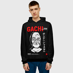 Толстовка-худи мужская Gachimuchi Van Darkholm, цвет: 3D-черный — фото 2