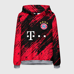 Толстовка-худи мужская BAYERN MUNCHEN БАВАРИЯ, цвет: 3D-меланж
