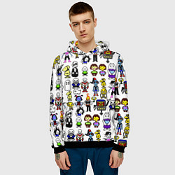 Толстовка-худи мужская UNDERTALE, цвет: 3D-черный — фото 2