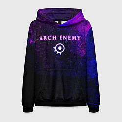 Толстовка-худи мужская Arch Enemy Neon logo, цвет: 3D-черный