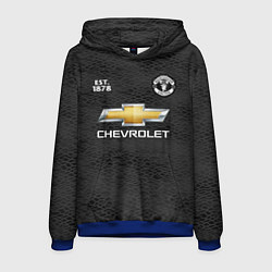 Толстовка-худи мужская MANCHESTER UNITED 2021 - AWAY, цвет: 3D-синий