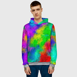 Толстовка-худи мужская Multicolored, цвет: 3D-меланж — фото 2