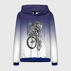 Толстовка-худи мужская BMX, цвет: 3D-синий