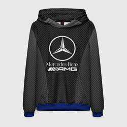 Толстовка-худи мужская MERCEDES-BENZ, цвет: 3D-синий