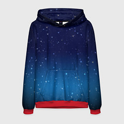 Толстовка-худи мужская Звездное небо, цвет: 3D-красный