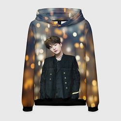 Толстовка-худи мужская MIN YOONGI, цвет: 3D-черный