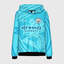 Толстовка-худи мужская MANCHESTER CITY, цвет: 3D-черный