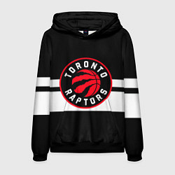 Толстовка-худи мужская TORONTO RAPTORS, цвет: 3D-черный