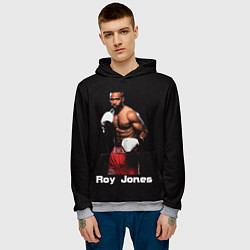 Толстовка-худи мужская Roy Jones, цвет: 3D-меланж — фото 2